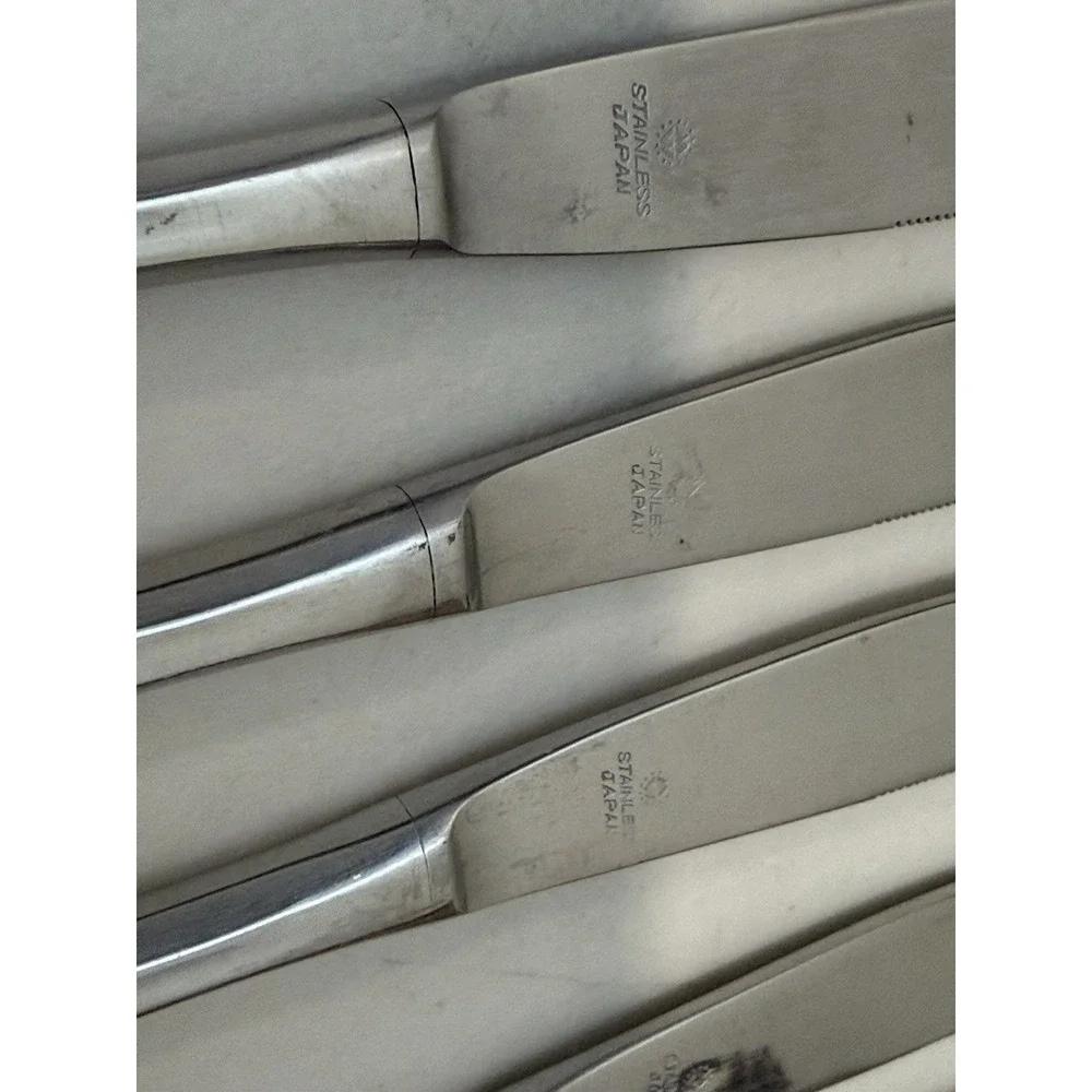 Lot of 6 Vintage Montgomery Ward Stainless Japan 9